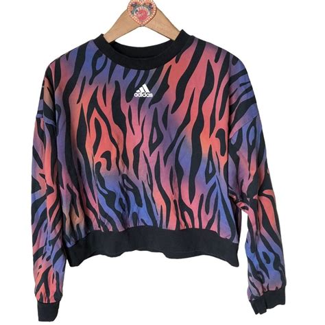 adidas tijgerprint shirt|adidas Women's Tiger Printed Sweatshirt .